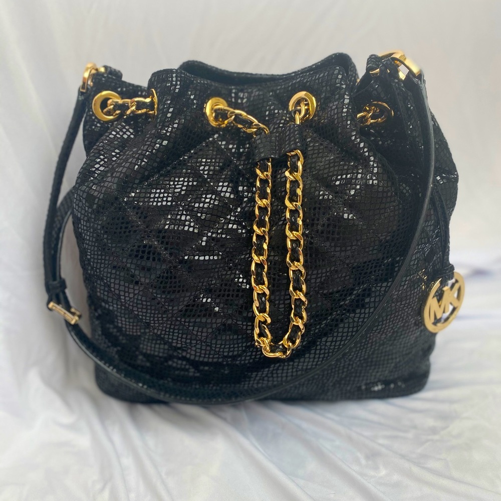 Michael Kors Black Sparkle Handbag